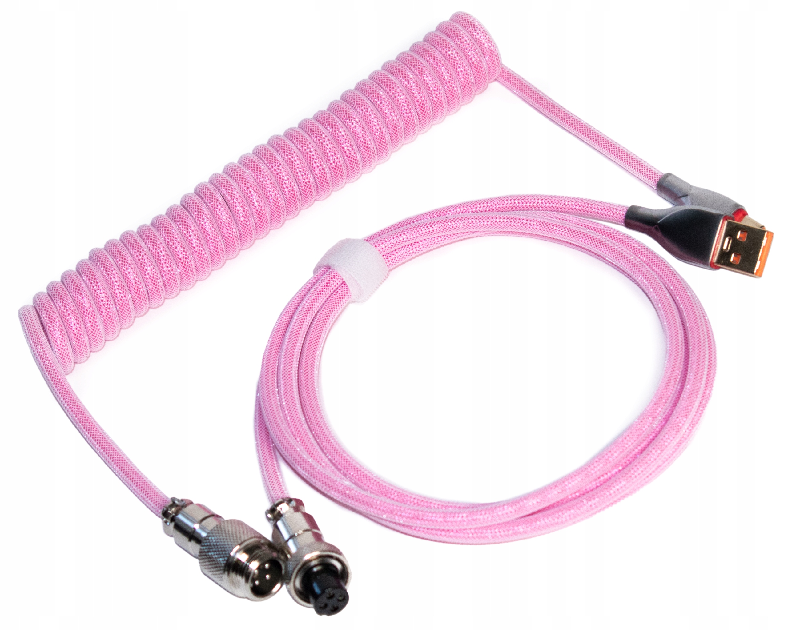 Coiled Cable Dekorativní spirálový kabel pro klávesnici Aviator Usb-a Usb-c