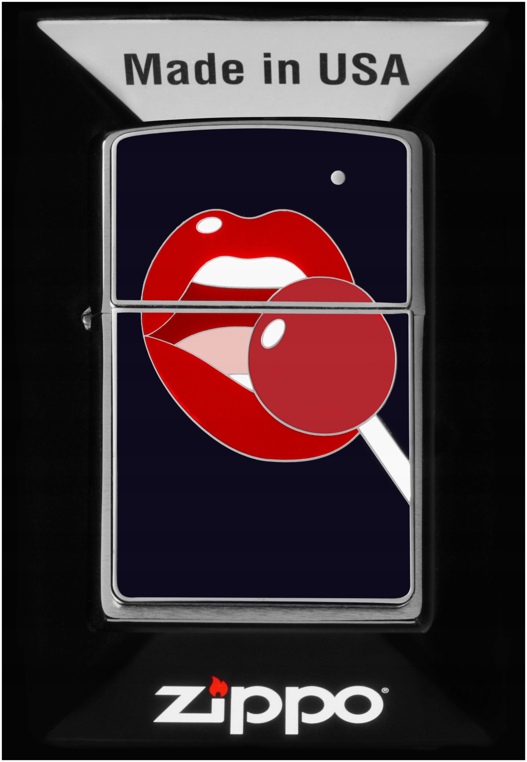 Zapalovač Zippo Lollipop Navy 2008031 Větruodolný benzínový