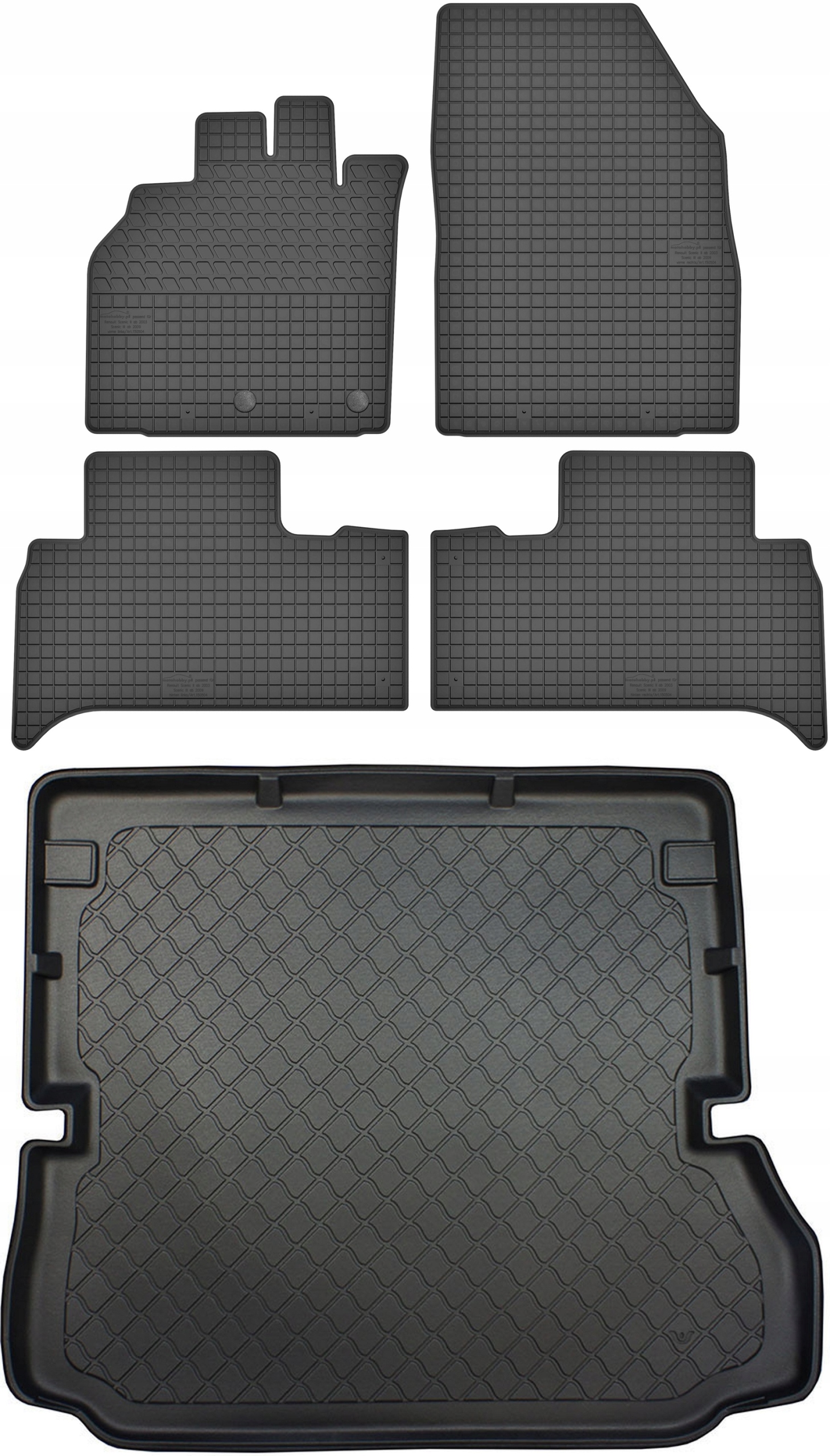 Renault Grand Scenic III 7os 09-16 Koberce s rohožou
