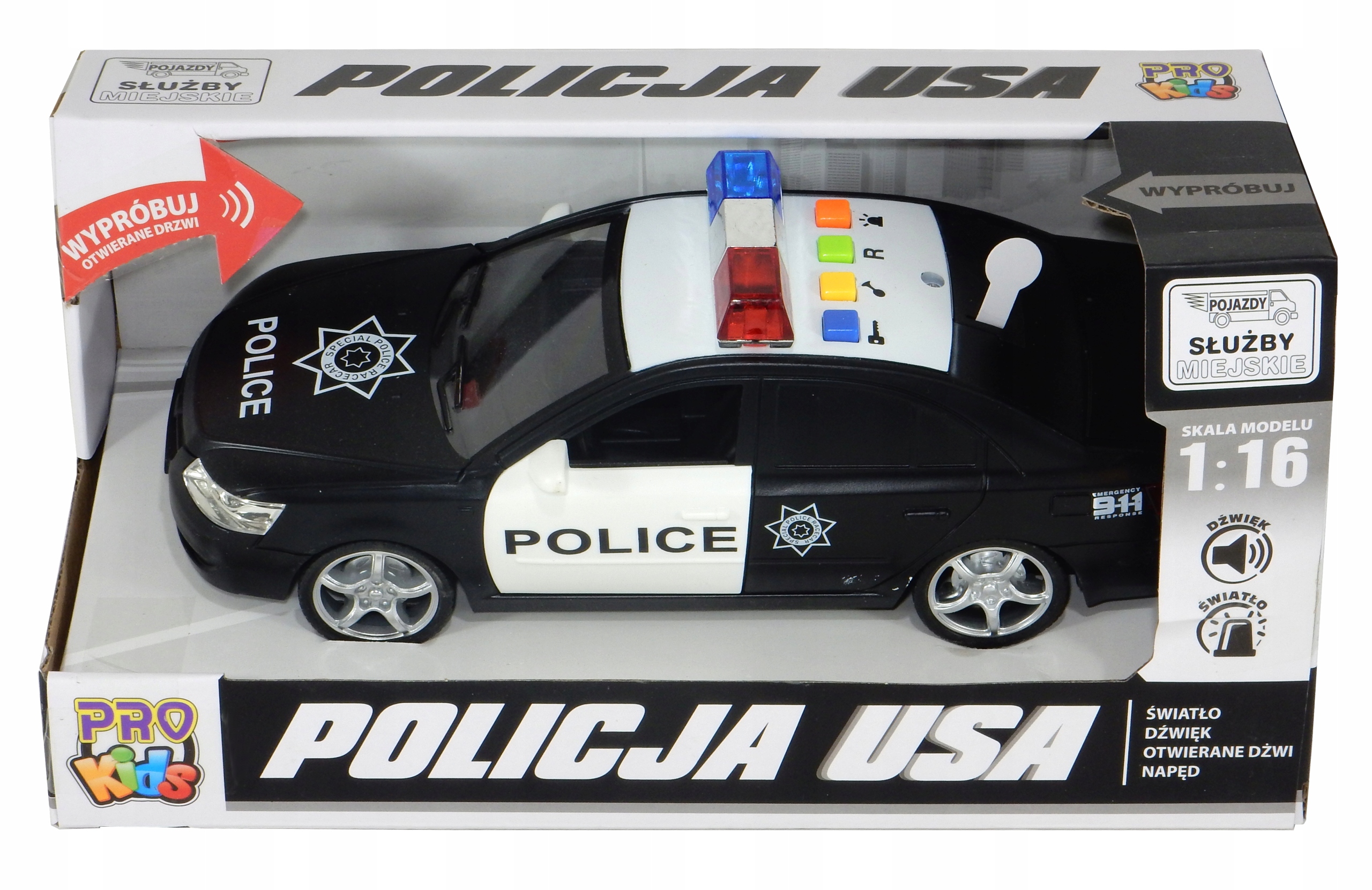 

Policja Samochód Policyjny światła dźwięki 0937