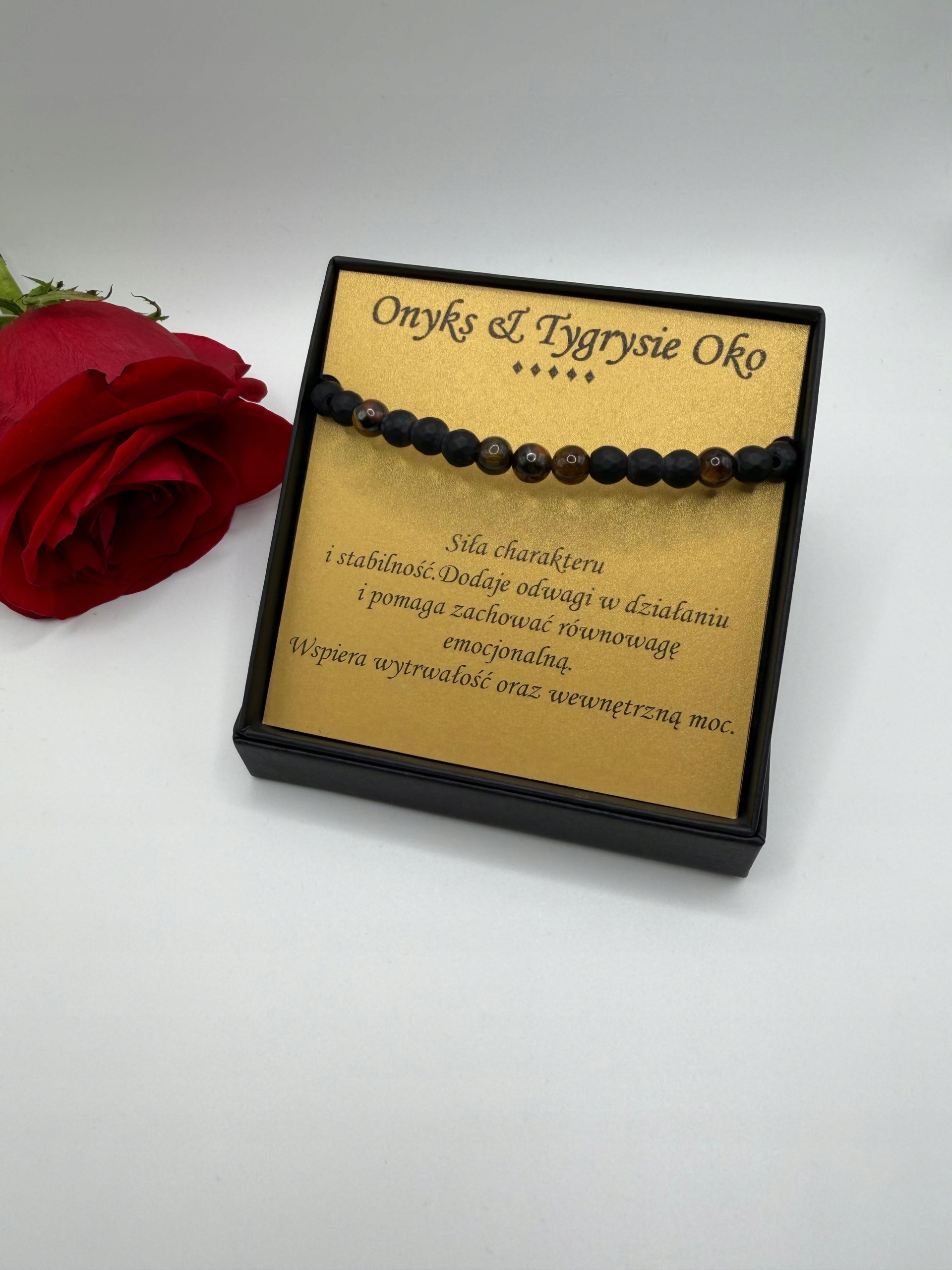 BRANSOLETKA Z KAMIENI NATURALNYCH - IDEALNA NA PREZENT