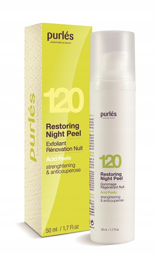 Purles 120 Restoring Night Peel Krem Eksfoliujący dla Skóry Naczynkowej