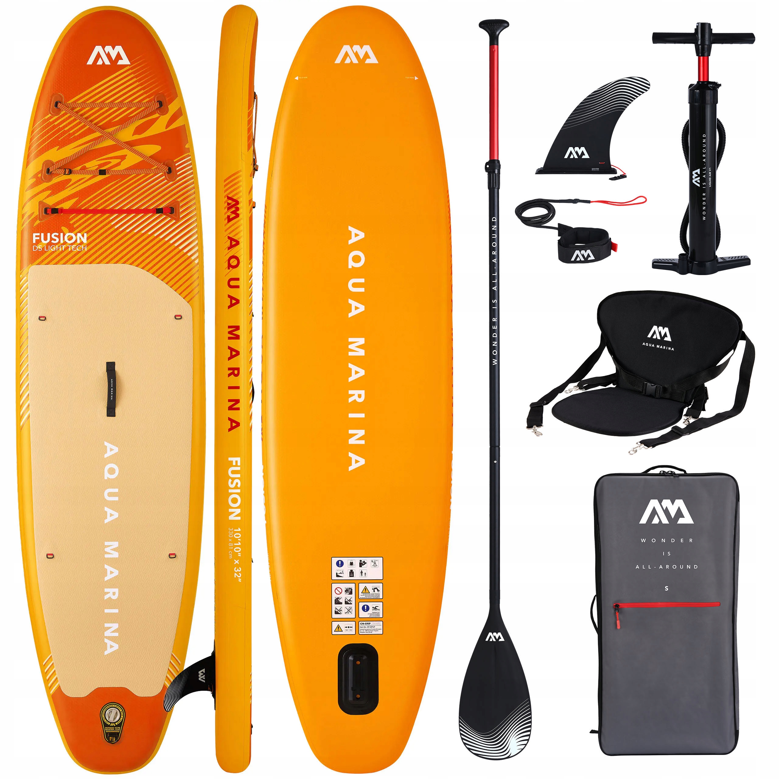 Deska Sup Pompowana Aqua Marina Fusion 330 cm 2026 Siedzisko Kajakowe