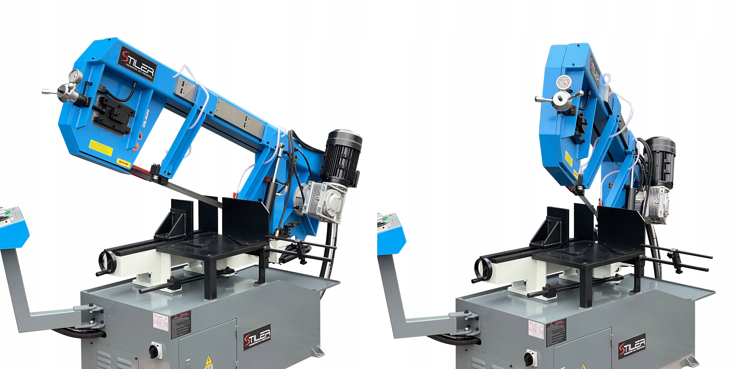 PIŁA TAŚMOWA PRZECINARKA DO METALU WAŁKÓW RUR PROFILI 550MM FI 400 MM 2,8KW Kod producenta PRZECINARKA TAŚMOWA STILER BS 550G