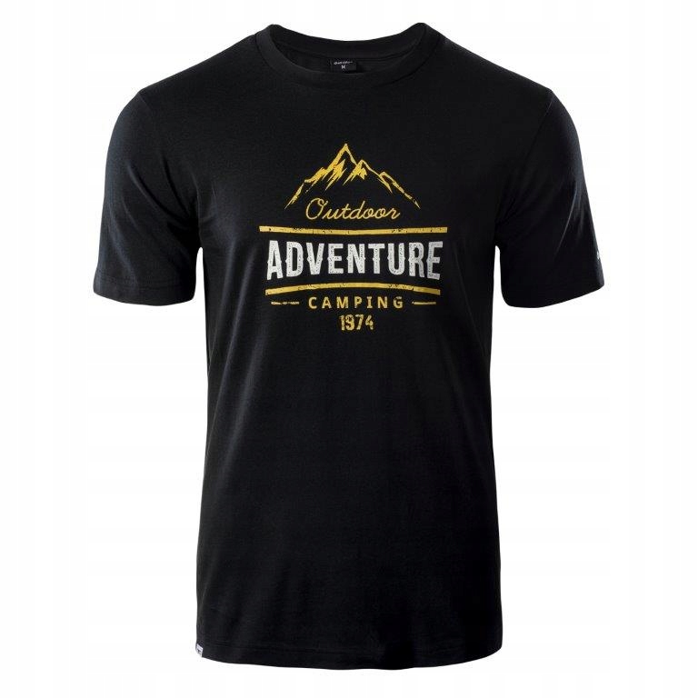 

Koszulka Męska Bawełna T-shirt Hi-tec Lore Bk M