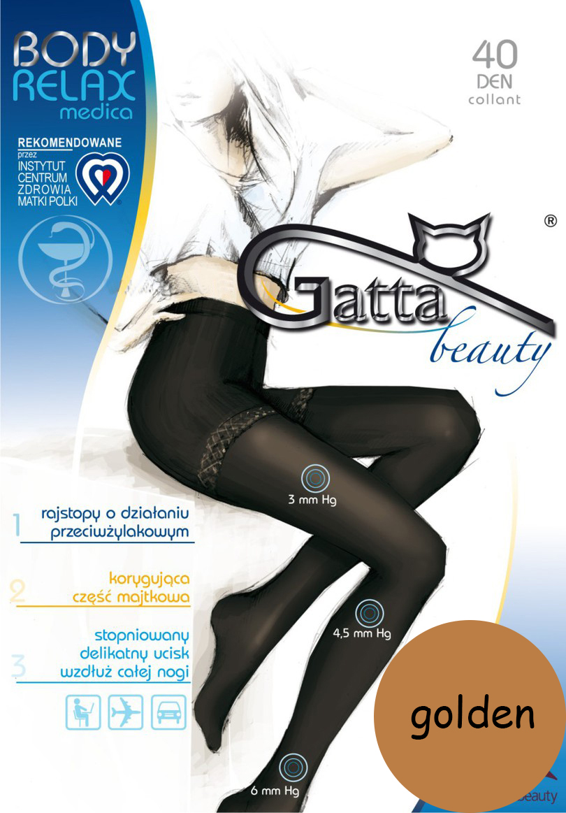 

gatta RELAXmedica 40 przeciwżylakowe Golden 3 M