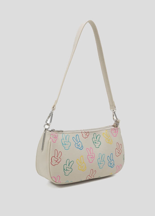 Even&amp;Odd kabelka přes rameno eko kůže béžová