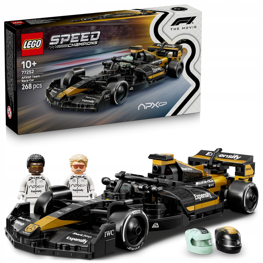 Lego Speed Champions 77252 F1 Film Apxgp Tým Závodní Auto 2 minifigurky Formule