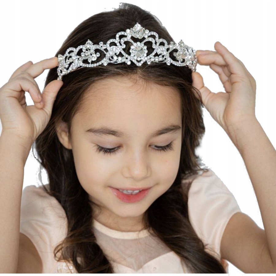 

Diadem Tiara ślubna Korona włosów Wianek Komunijny