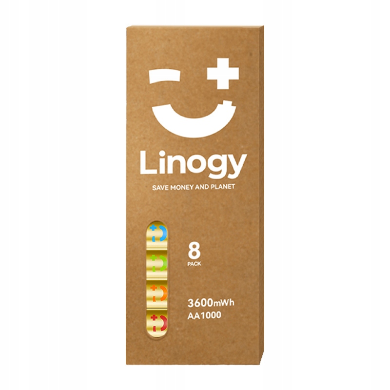 Sada akumulátorů Linogy Aa Li-ion Pro – sada 8 ks