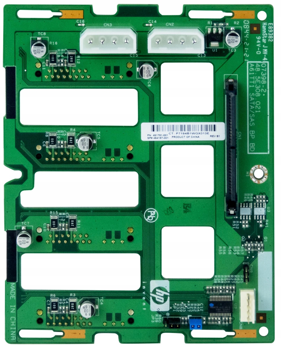 Hp 454384-001 464187-001 Backplane Sas ML310