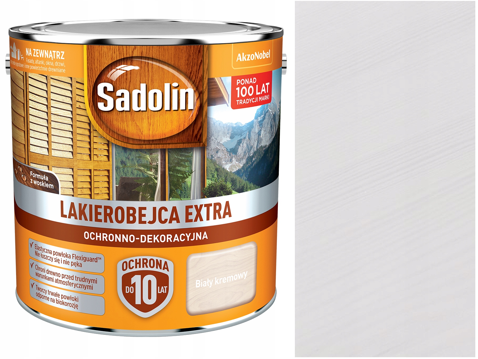 Sadolin Lakierobejca EXTRA Biały Kremowy 5L