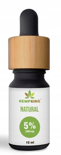 

Olej konopny Natural 5% Cbd 10 ml Hemp King