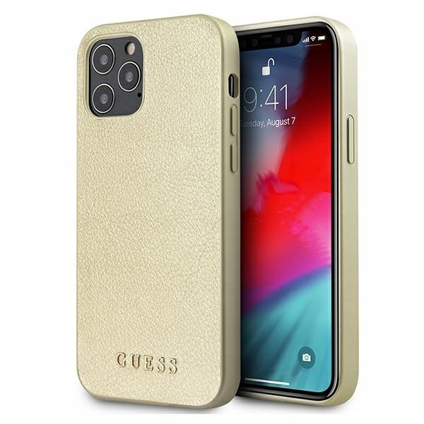 Guess GUHCP12LIGLGO pouzdro kryt na iPhone 12 Pro Max 6,7" zlaté