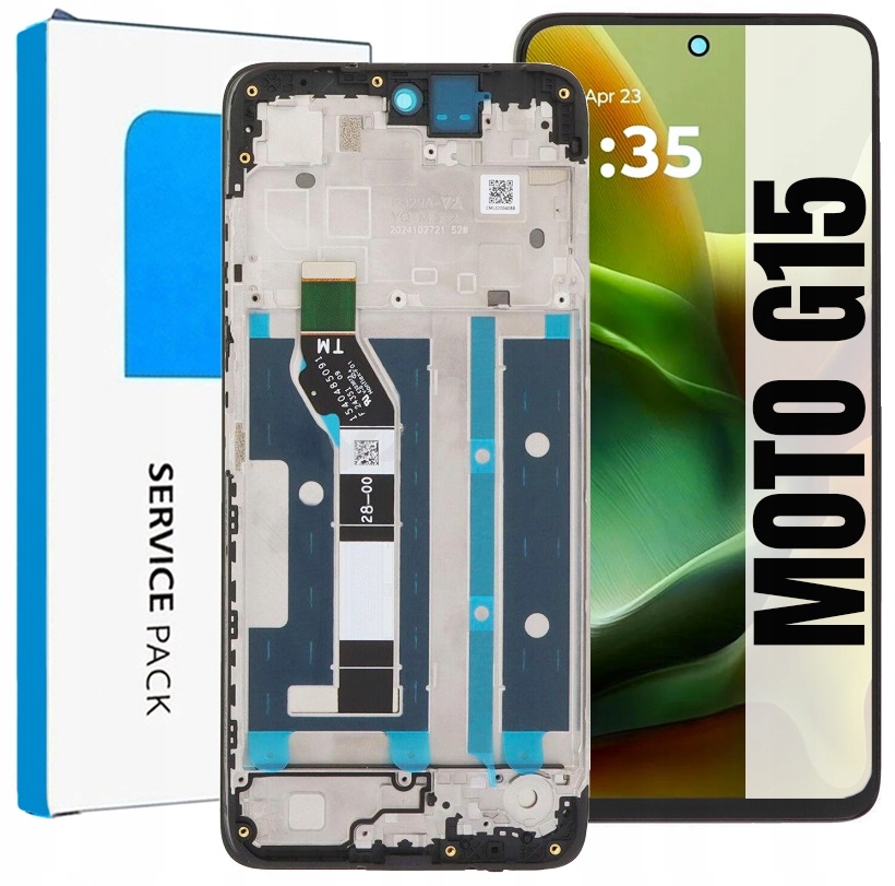 Displej Pro Motorola Moto G15 XT2521-3 Originální LCD Displej Rámeček