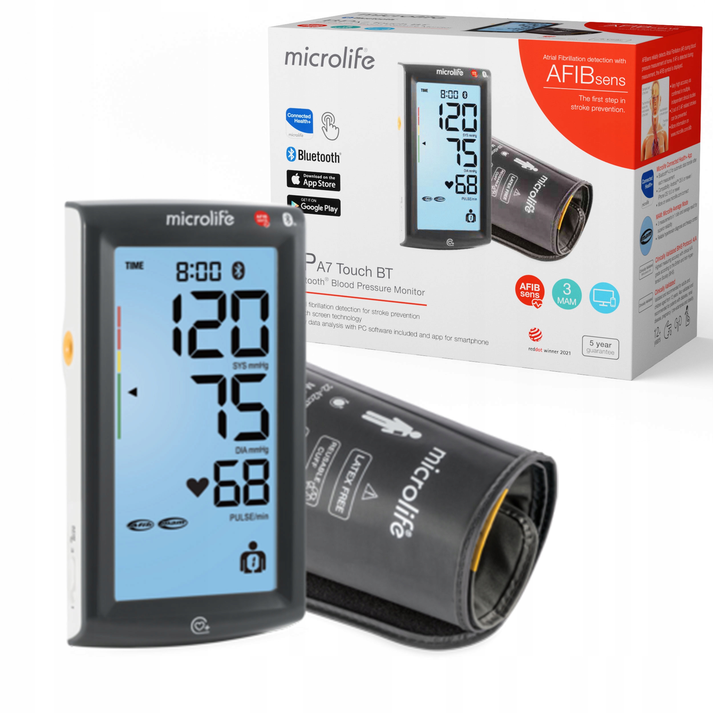 

Microlife Ciśnieniomierz BPA7 Bluetooth Arytmia