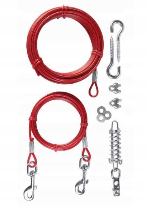 Trixie linka stalowa, zamiast łańcucha, dla psa, 15m