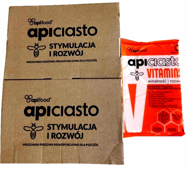 

Apiciasto Vitamins 10x1KG Ciasto Pokarm DL Pszczół