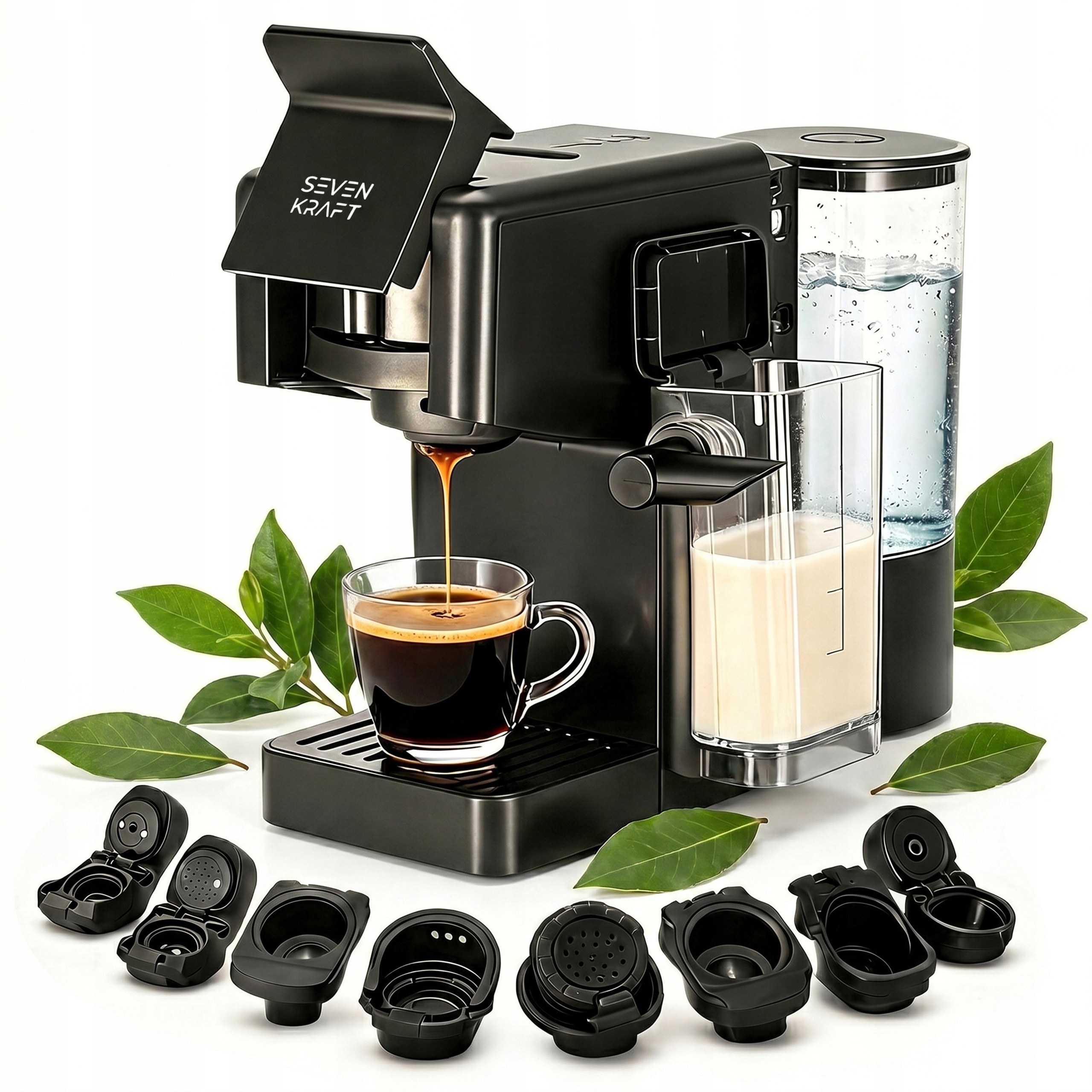 Ekspres do Kawy na Kapsułki 20bar Nespresso Dolce Gusto Tchibo Kapsułkowy