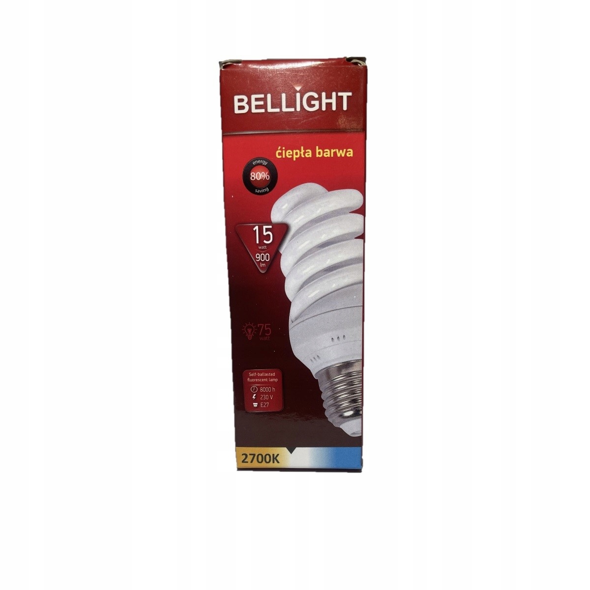

Żarówka Clf Spirala 15w 75W e27 2700k 900lm