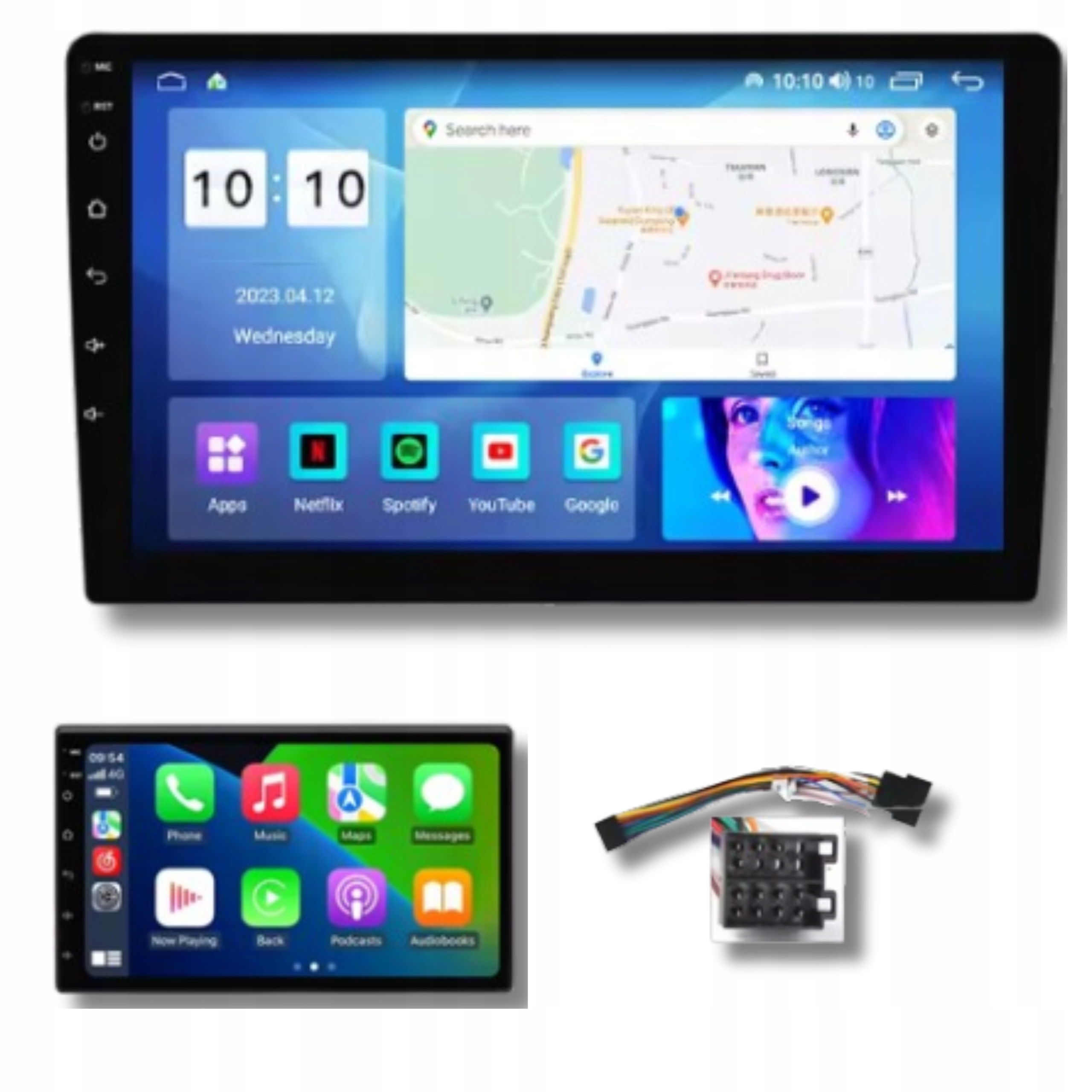 Uniwersalne Radio Samochodowe Mekede Bezprzewodowe Android Nawigacja