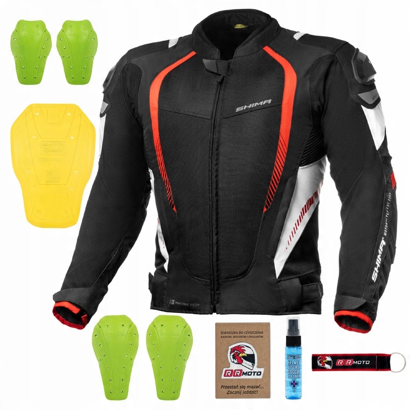 

Kurtka motocyklowa letnia Shima Mesh Pro Black Red