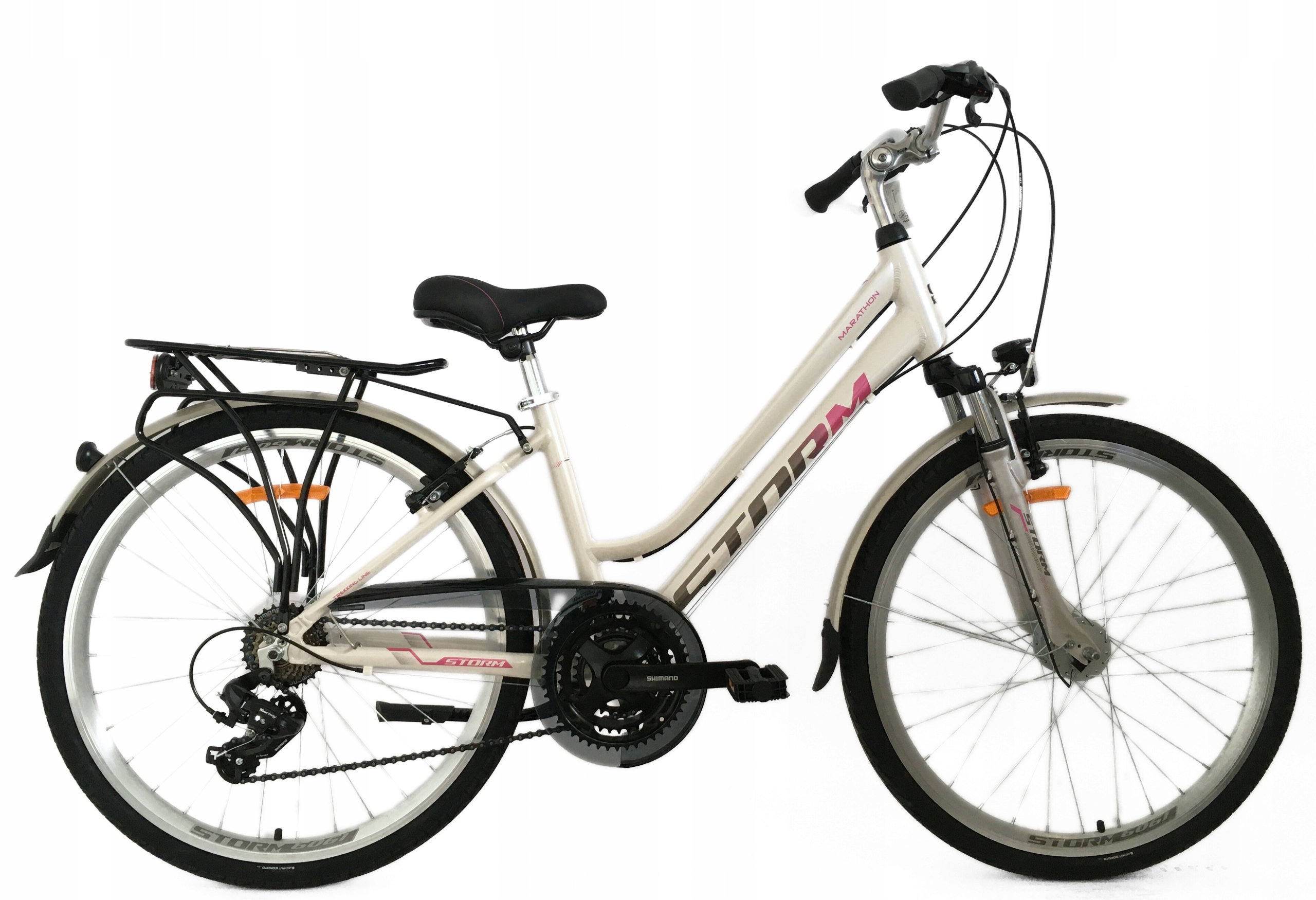 Rower Storm Marathon 26 2.0 Lady perła/fuksja 15