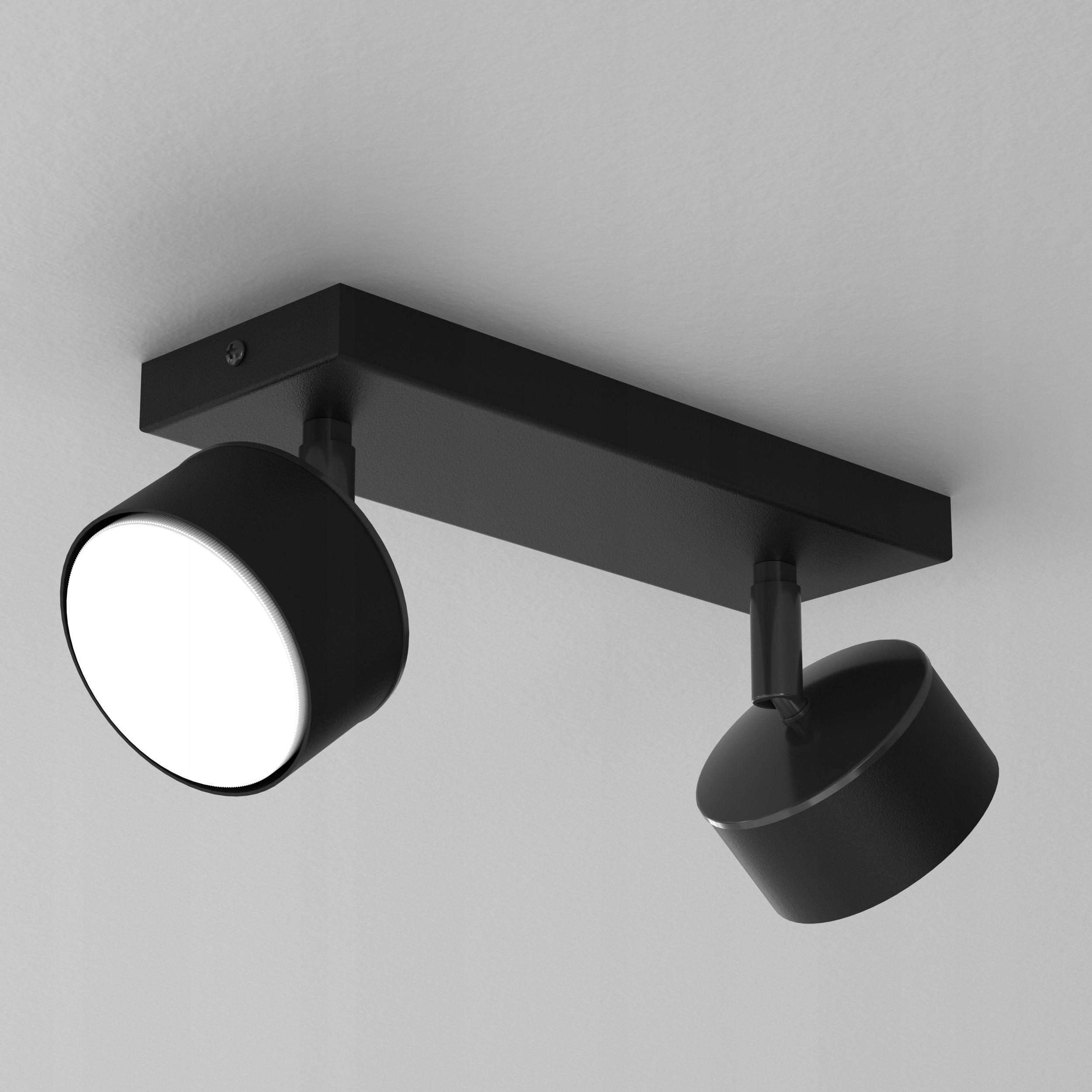 Stropní Svítidlo Axis 2 Černá Spotová Lišta Nastavitelná GX53 Moderní Led
