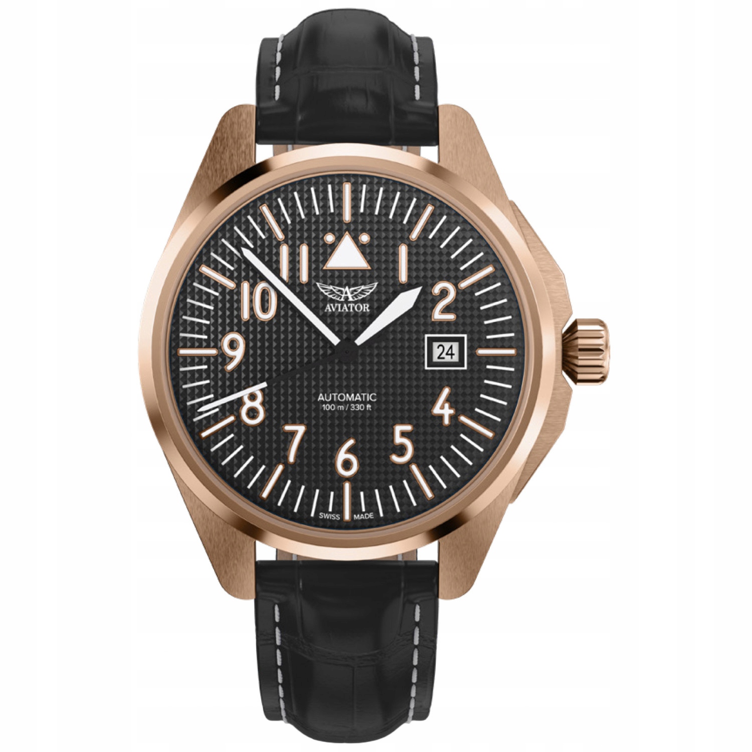 Pánské Hodinky Aviator V.3.39.2.339.4, černý řemínek