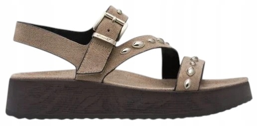 Dámské Sandály Na Podpatku A Platformě, Šedé, Stylové, Dámské Tamaris 40