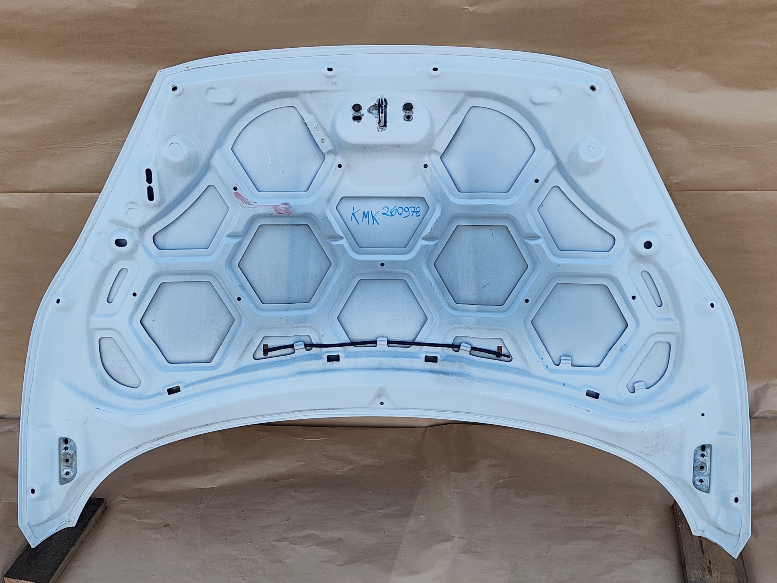 FORD FIESTA MK7 LIFT 2012-2017 bonnet front FROZEN WHITE original