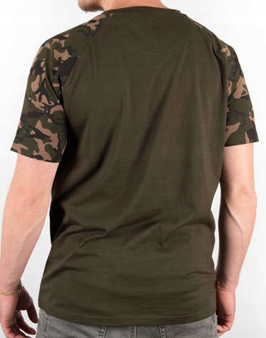 Fox Raglan Khaki / Camo sleeve T - L Marka FOX