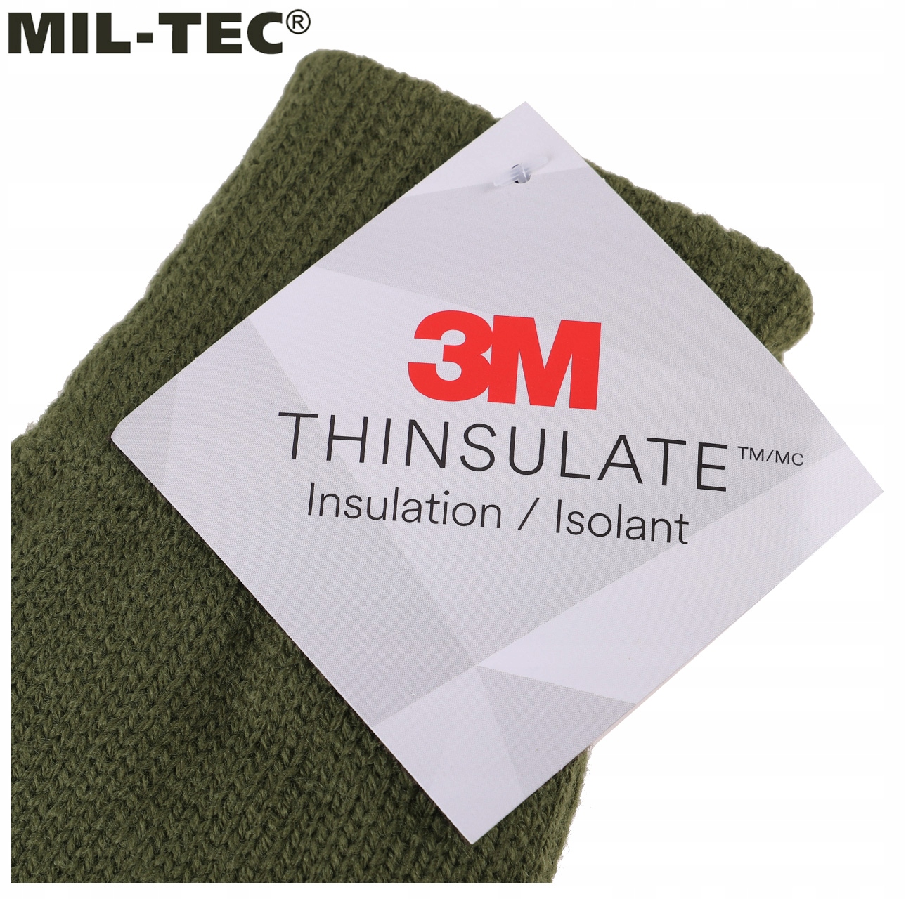 RĘKAWICZKI ZIMOWE CIEPŁE RĘKAWICE THINSULATE MIL-TEC ZIELONE M Rodzaj pięciopalczaste