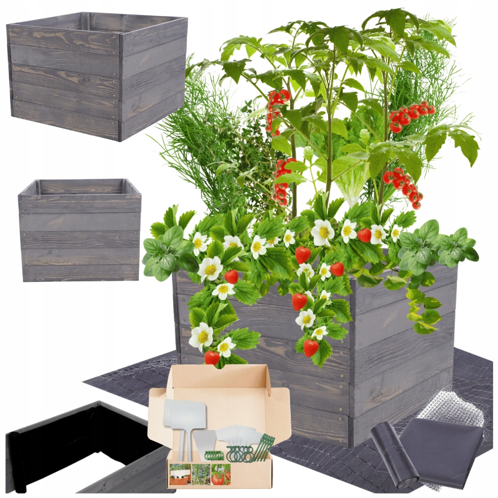 Vyvýšený záhon zeleninový záhon boxy inspekt kvetináč impregnát 45x90x60
