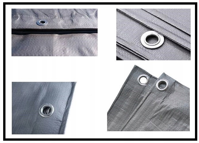 PLANDEKA OCHRONNA PŁACHTA SREBRNA 10x10m MEGA GRUBA SOLIDNA Producent Chle-Mar