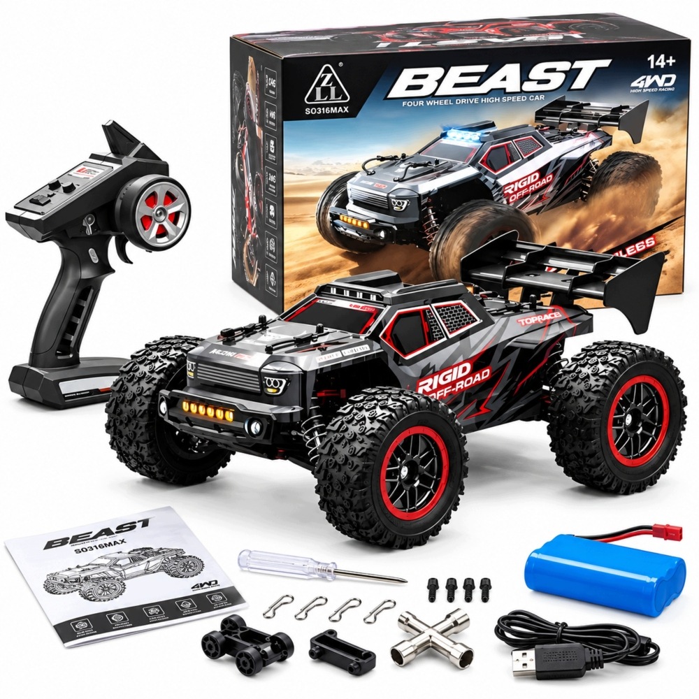 Samochód Rc Zdalnie Sterowany 4x4 Terenowy Bezszczotkowy 80 km/h SG316MAX