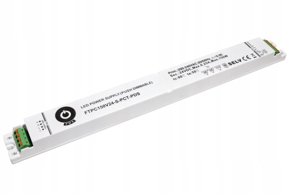 FTPC150V24-S-PCT-PDS: FTPC150V24-S-PCT-PDS: Led zdroj 24V/6,25A, slim pl