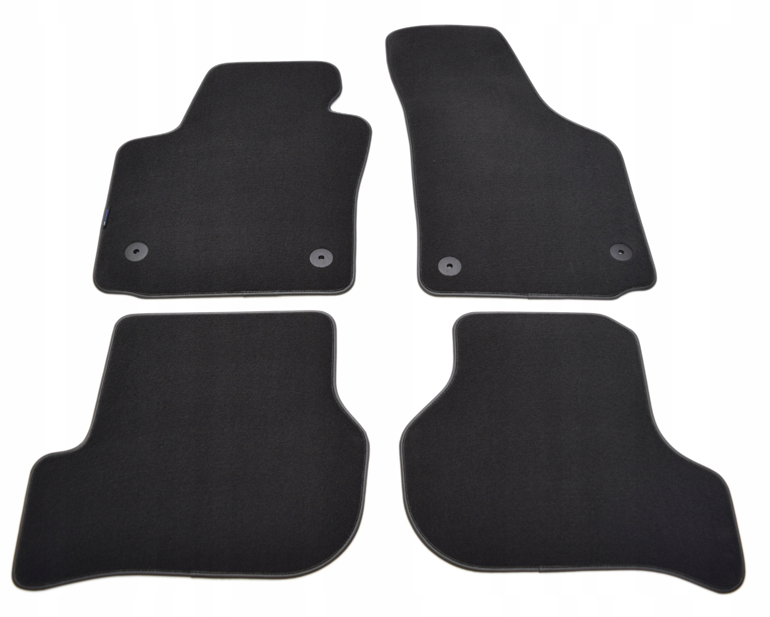 Seat Leon 2005-2012 Grafitové velurové koberce Diamond.