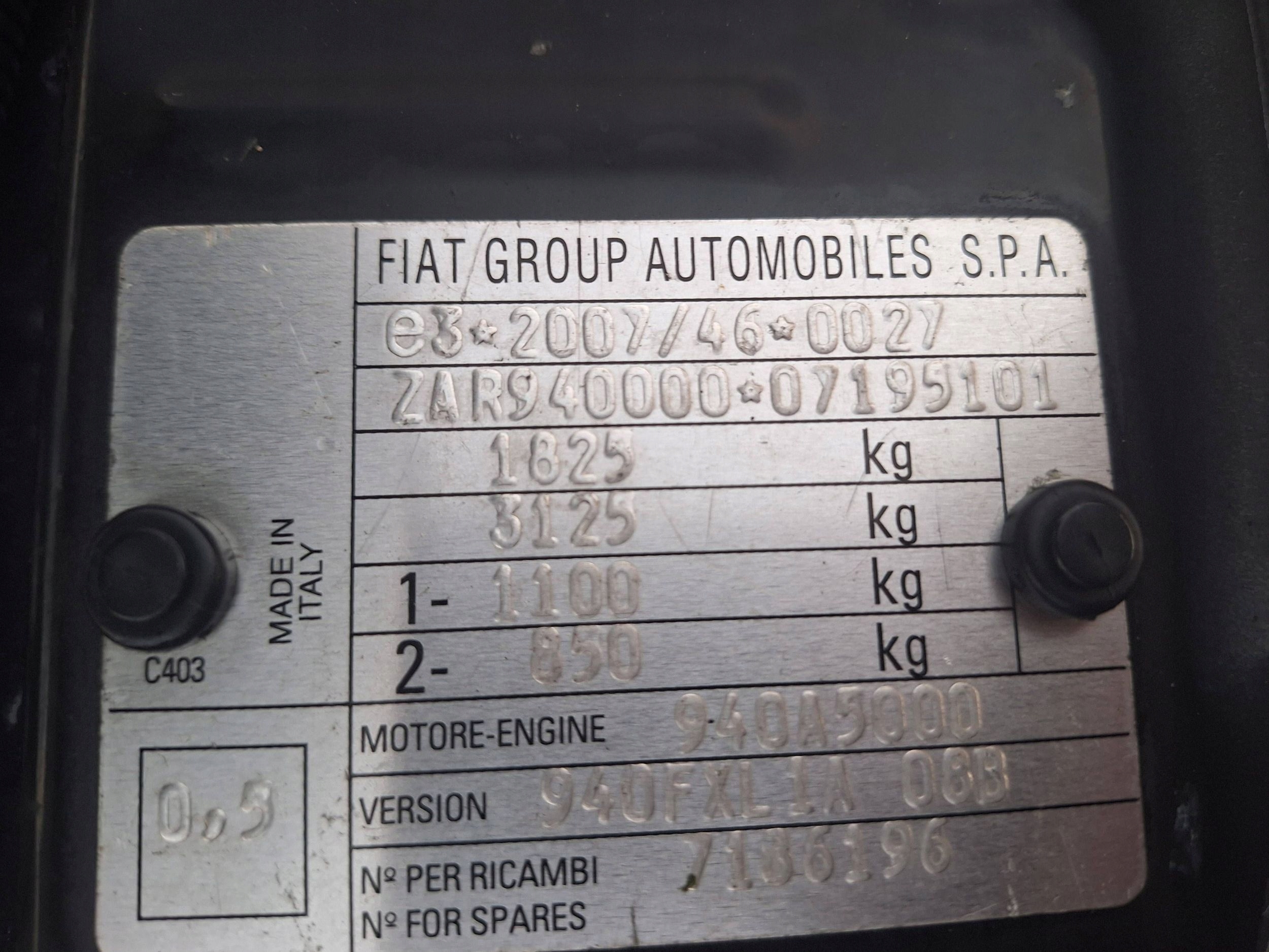 Alfa Romeo Giulietta 50513401 light rear part left DO bonnet boot