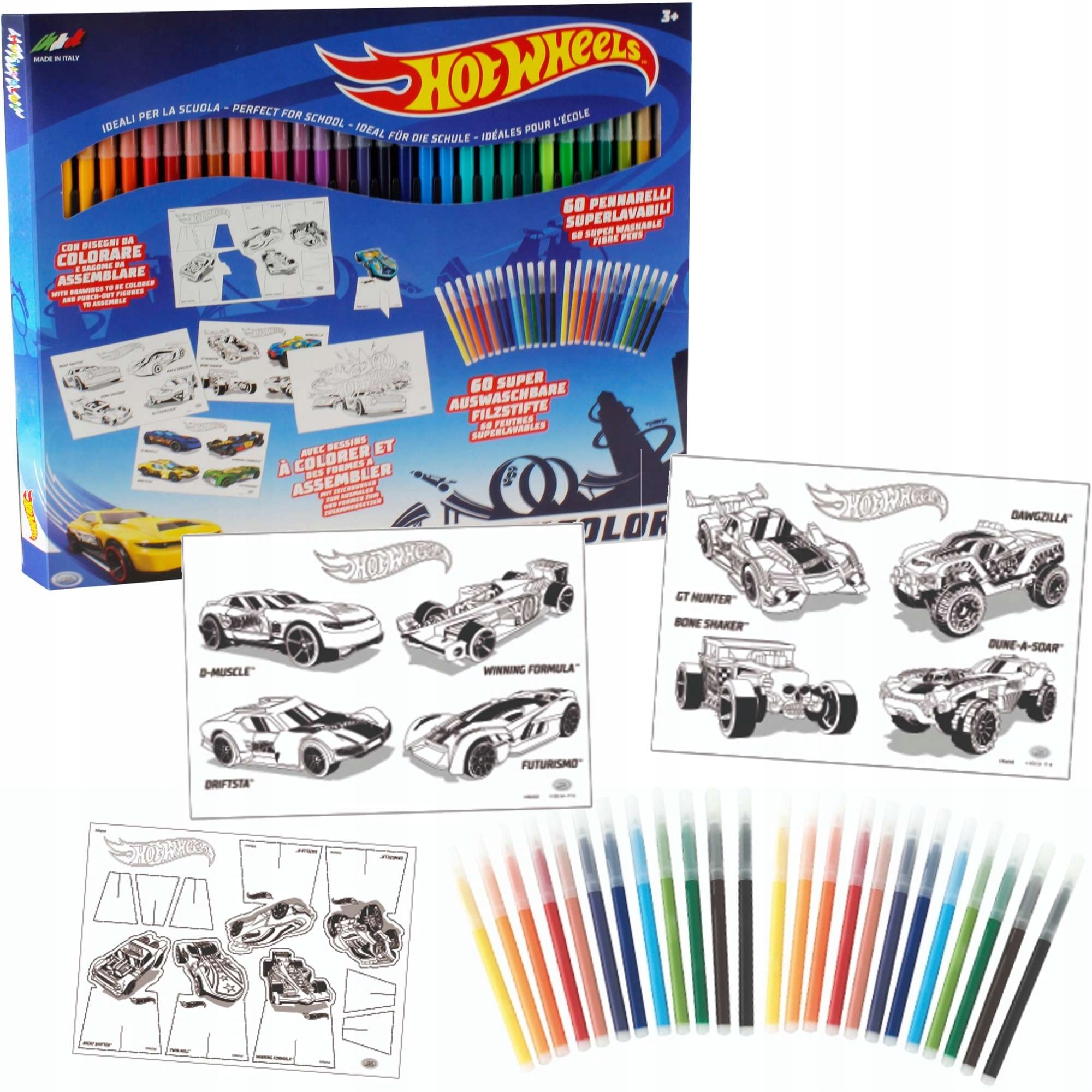 

Hot Wheels Zestaw XL 60 Pisaków I Kolorowanki