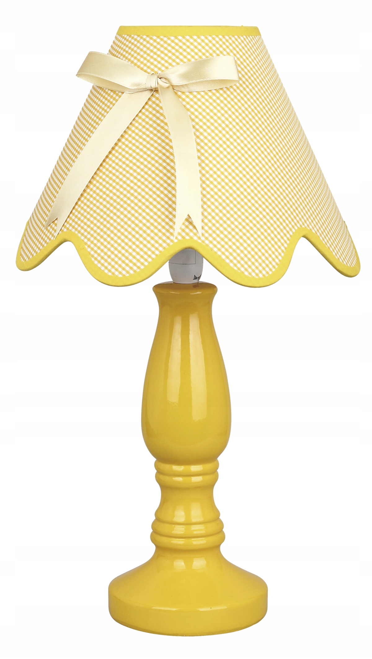 Žlutá Keramická Stolní lampa noční pro děti