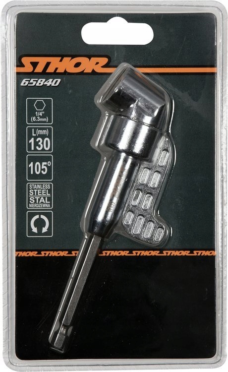 UCHWYT WKRĘTARKI PRZYSTAWKA BITÓW KĄTOWY ADAPTER Waga produktu z opakowaniem jednostkowym 0.077 kg