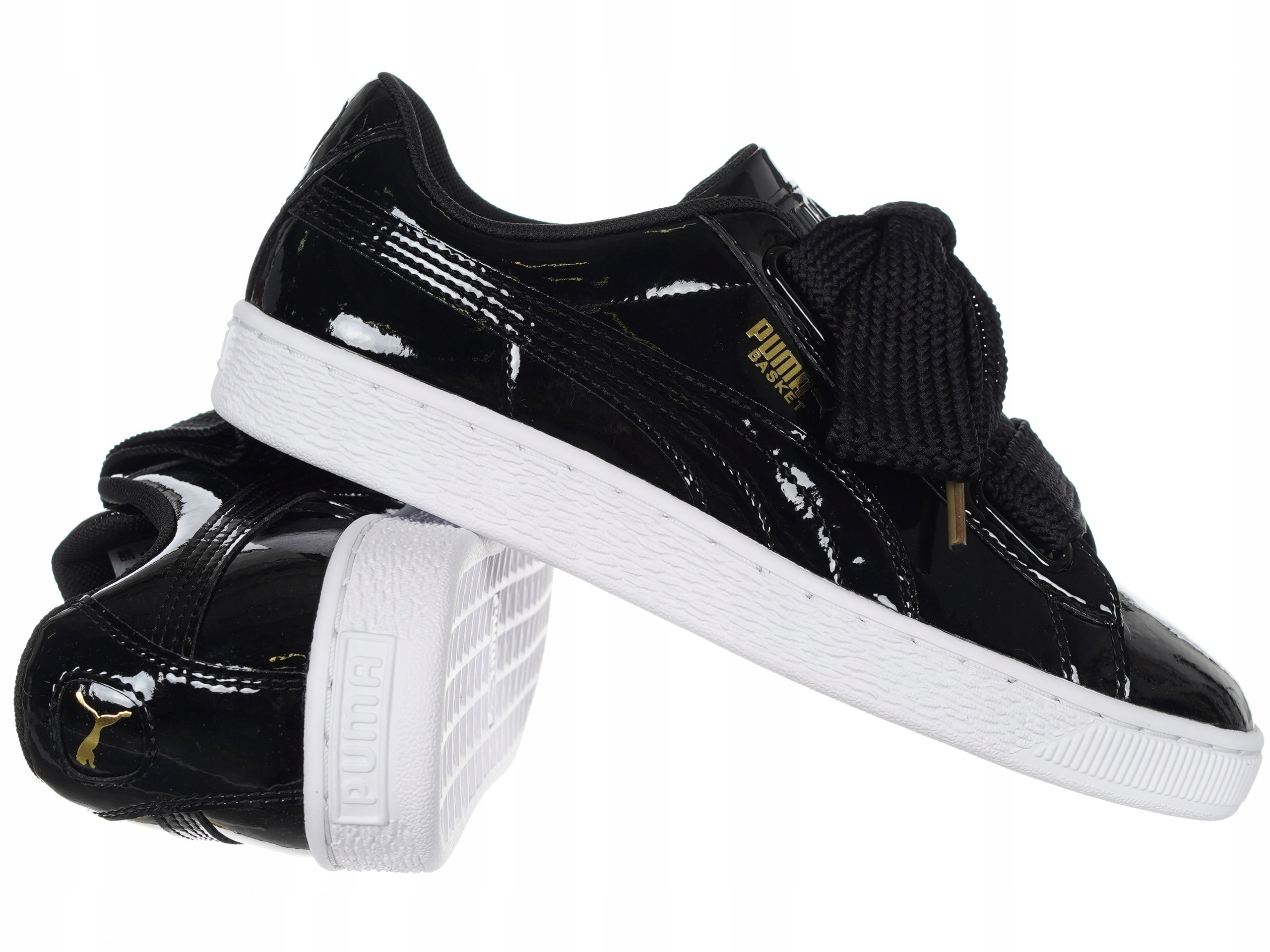 Dámské boty Puma Basket Heart Patent Wn's 363073-01 Černé Pro Mládež