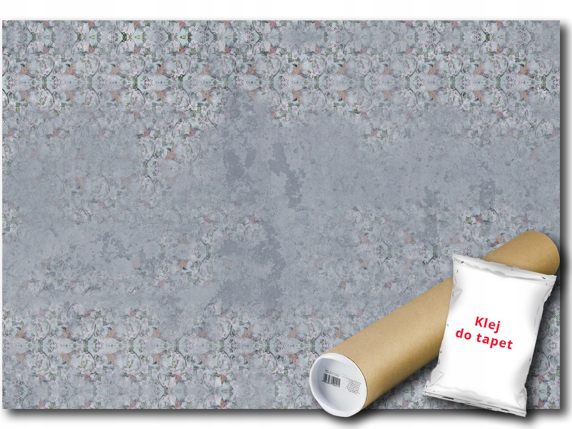 Fototapeta Flizelina Květiny Ptáci Beton 416x254