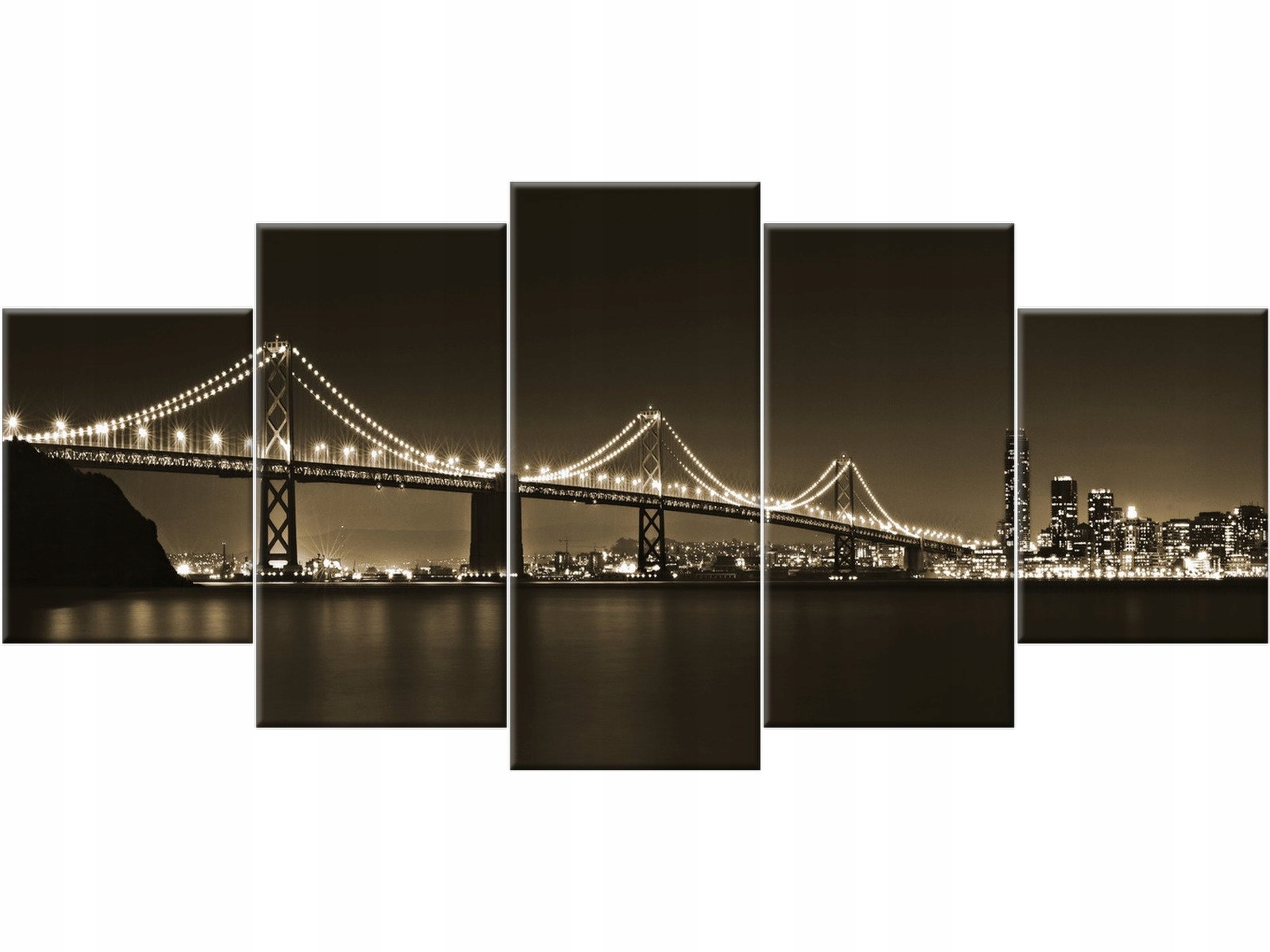 

Most nocą San Francisco Miasto 150x70 Obraz Usa