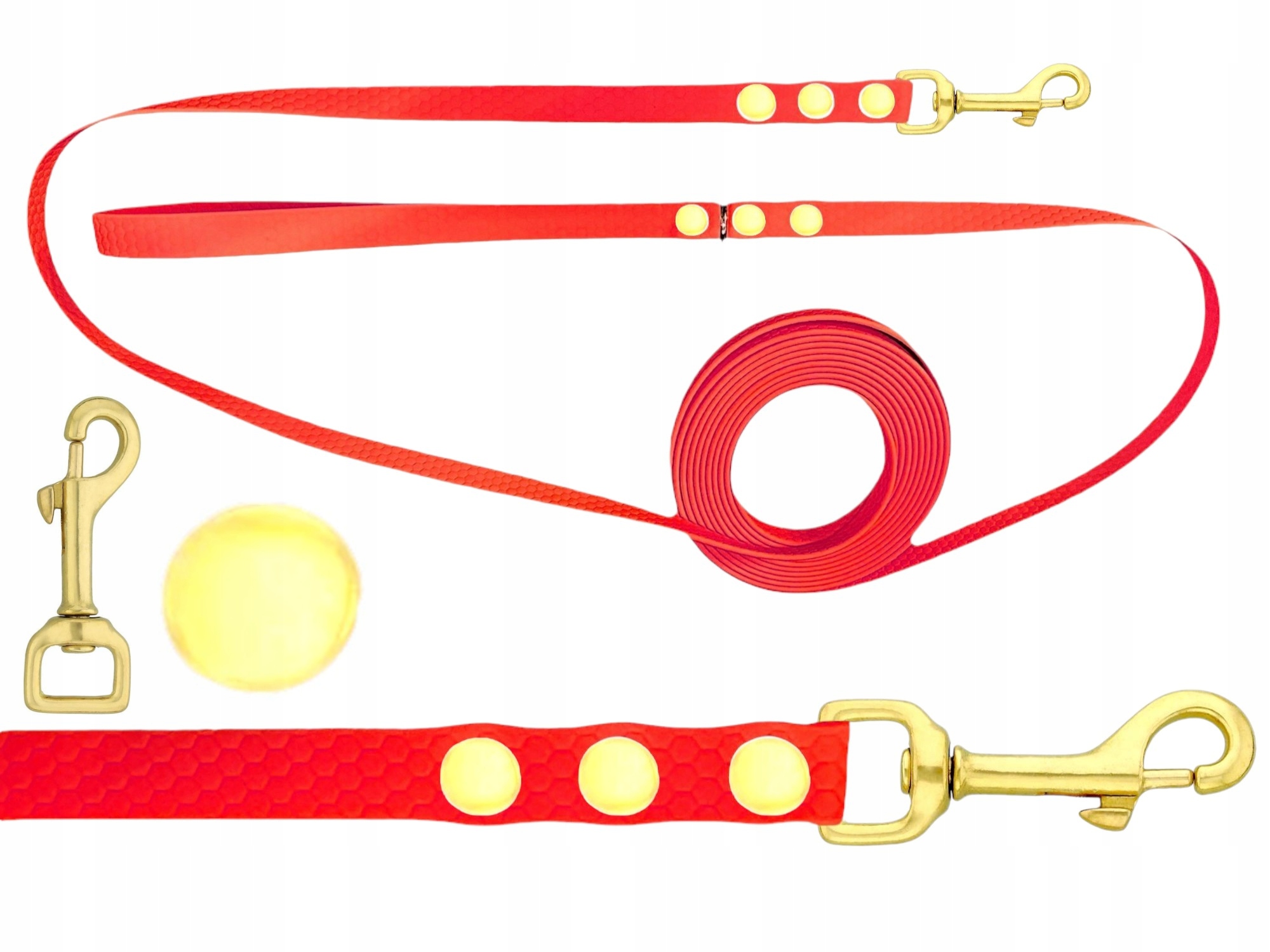 Vodítko S Pravou Tréninkovou Mosazí Biothane Pvc 5 M 16 MM