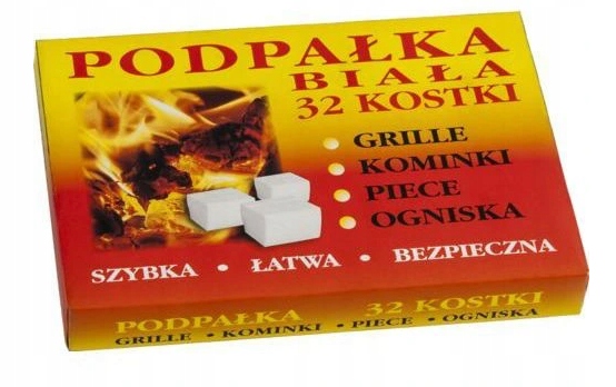 

Podpałka biała 32 kostki rozpałka do grill piec