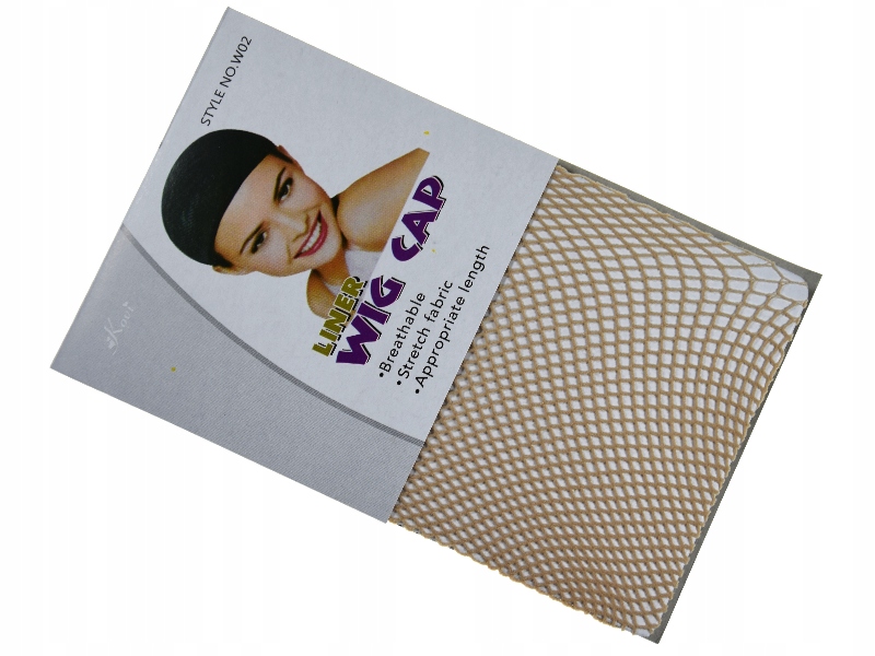 SIATECZKA POD PERUKĘ SIATKA CZEPEK na głowę beżowa