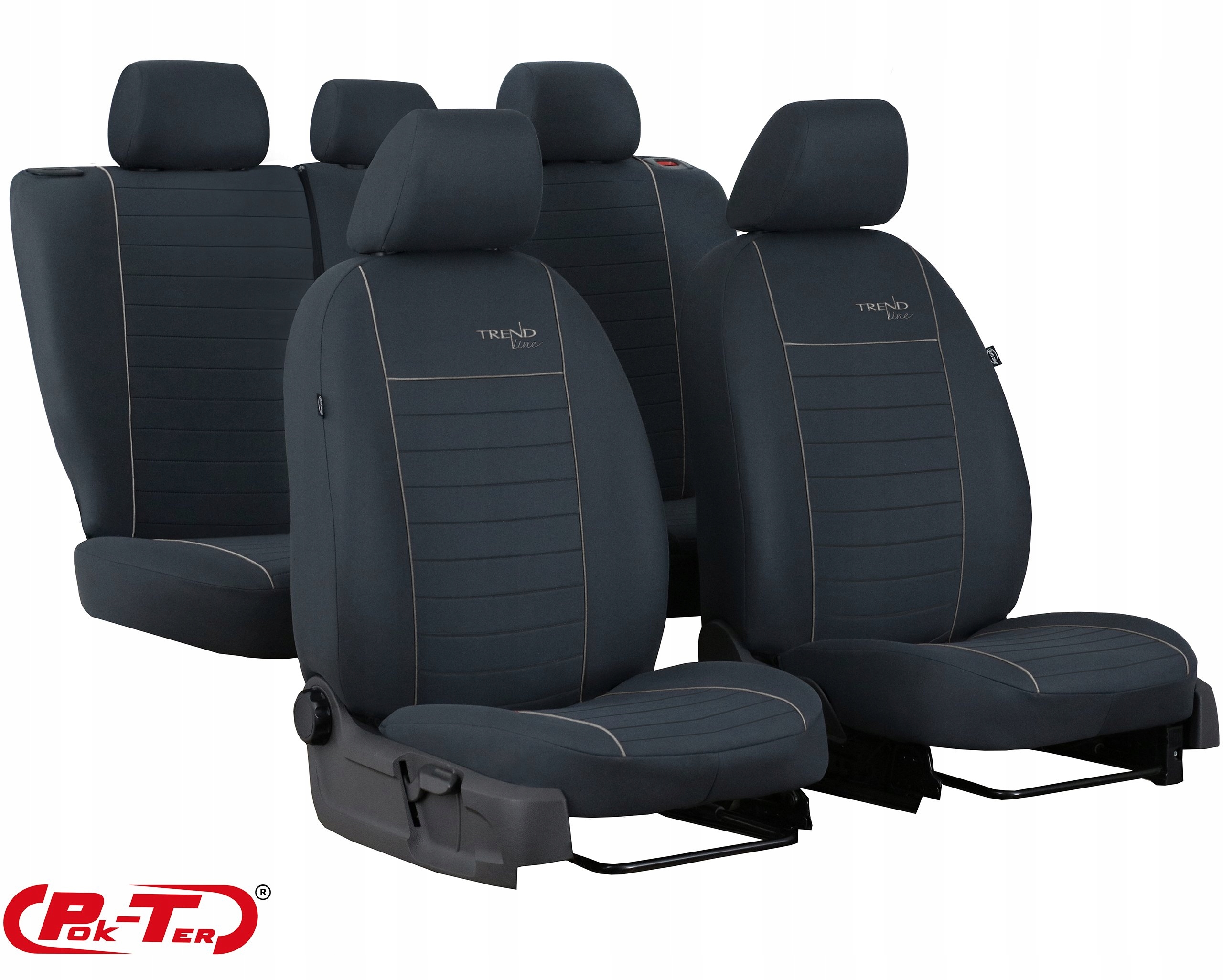 POKROWCE MIAROWE SAMOCHODOWE TOYOTA YARIS 4 Materiał materiał tapicerski