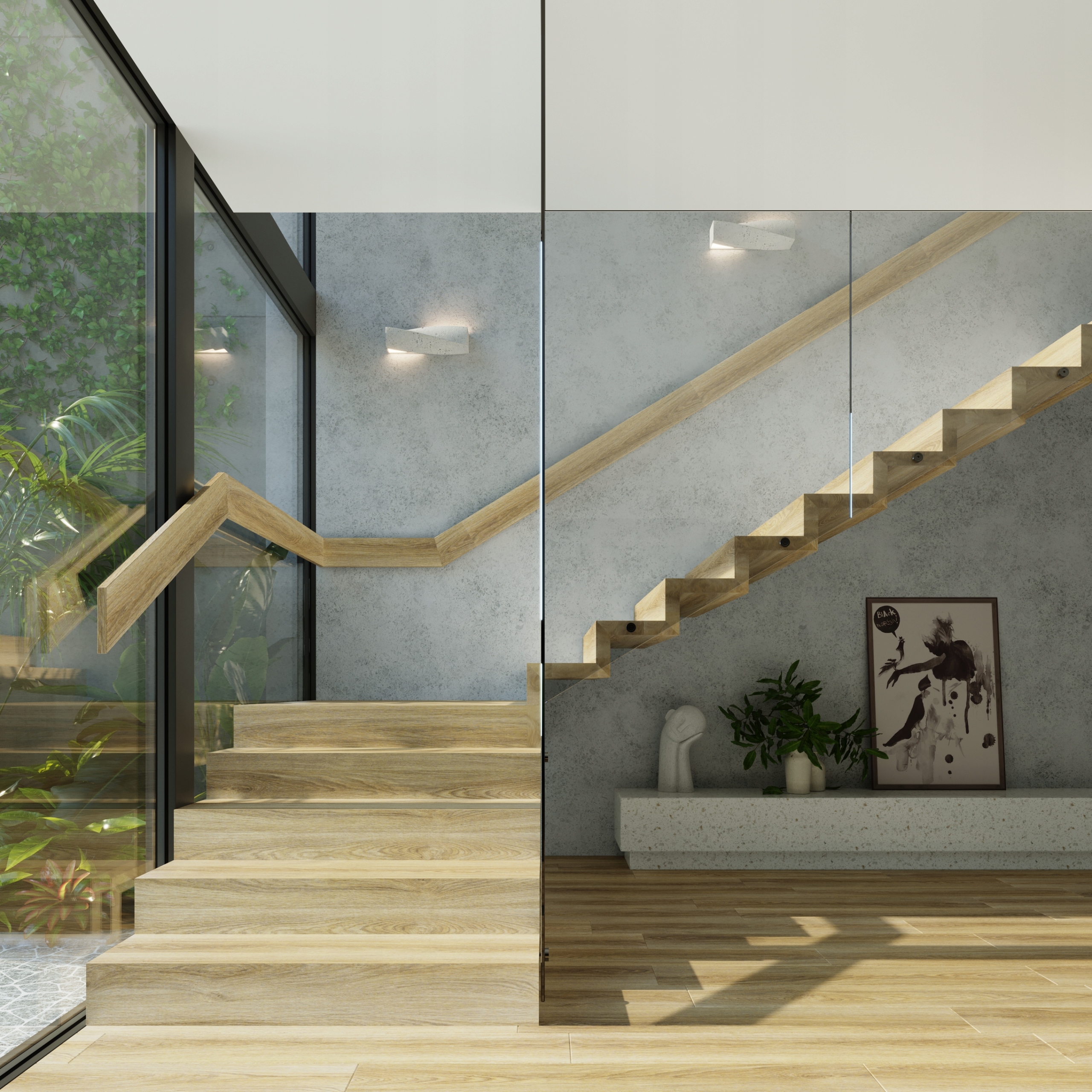 Nowoczesny Kinkiet SIGMA Beton Oprawa SOLLUX Długość/wysokość 10 cm